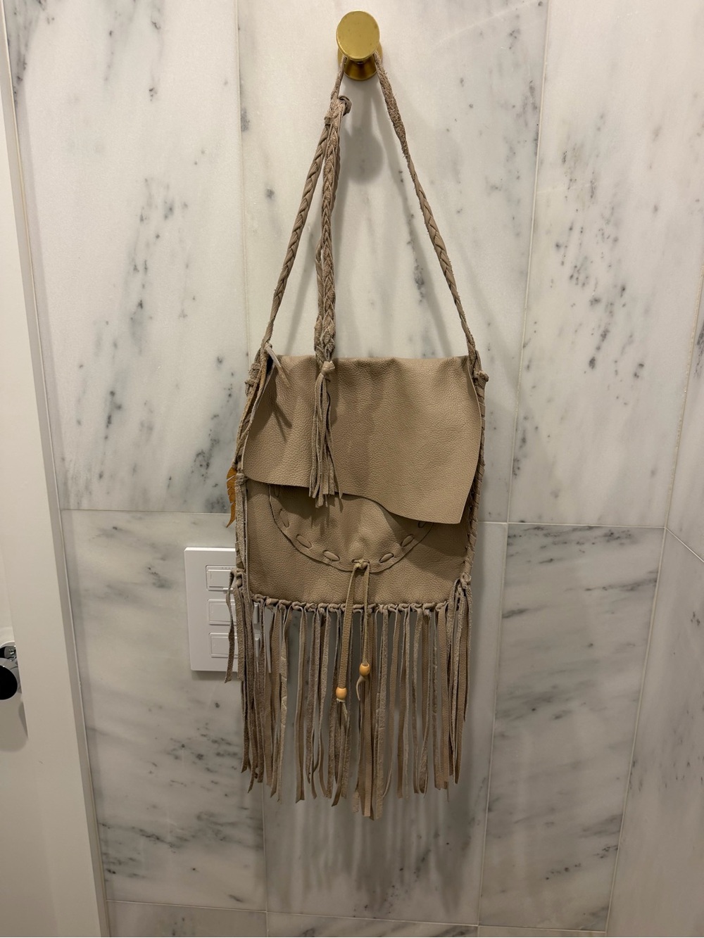 Inherited Leather Crossbody Bag
